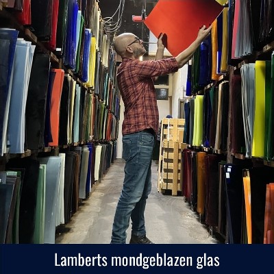 Vetro soffiato a bocca di Glashütte Lamberts