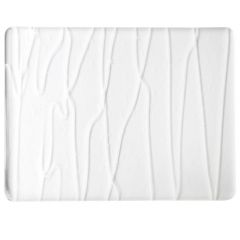 BE White Streamers on Clear (±25x29cm)