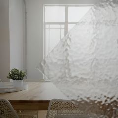 Corella blank glas hamerslag structuur
