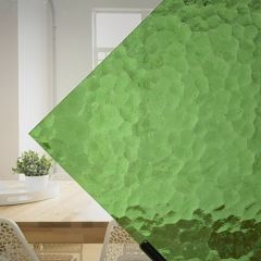 Hammered Cathedral No1 Groen ( ±30x30cm)