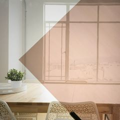 Frans Uni glas 2mm Leverkleur ( ±30x30cm)