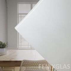 Genuine Antique white on crystal clear ±30x30cm