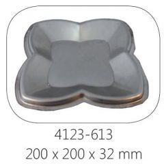 Fenix RVS mal fruit plate 200 x 200 x 32 mm