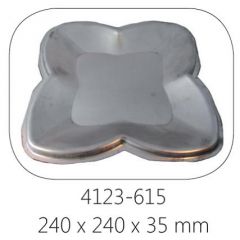 Fenix RVS mal fruit plate 240 x 240 x 35 mm