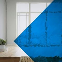 533-3 blauw waterglas