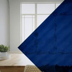 538-6 blauw waterglas