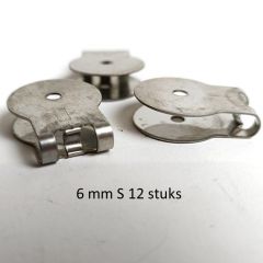 Glasclip "S" for 6mm glass (12 pieces)