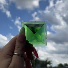Jewel vierkant facet 50 Emerald green
