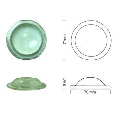 Bull's eyes 70 mm blank