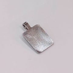 Aanraku® stainless-steel pendant plate, small(10 pcs)
