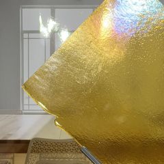 BE Medium Amber transparent iridiscent ( ±25x29cm)
