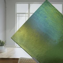 Groen iriserend glas