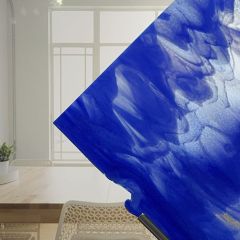 BE Clear / Cobalt blue opal 2047-30 ( ±25x29cm)