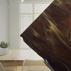 BE opalescent White transparent Dark brown ( ±25x29cm)