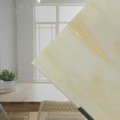 BE opalescent warm White & Light amber ( ±25x29cm)