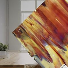 Soft Yellow opal/Deep Red
