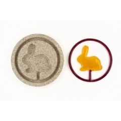 Vermiculiet round mould Hare with ring