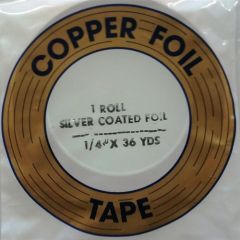 Copper foil EDCO Silver back 1/4 inch - 6,4 mm.