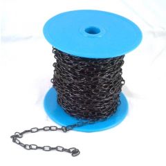 Medallion chain black per roll of 25 mtr