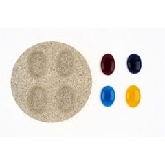Vermiculiet round mould Cabochons