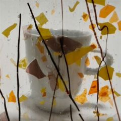 Mississippi River Glass Confetti Yellow/Orange 7014 S