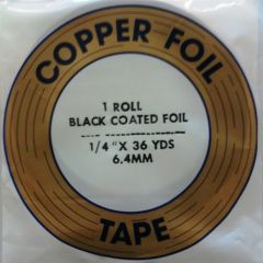 Copper foil EDCO Black back 1/4 inch - 6,4 mm