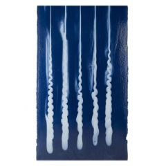 Indigo Blue, Warm White Opalescent Stripes