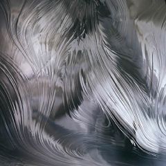 Oceanside Pale Gray on clear Baroque NON fusible