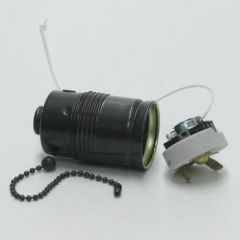 E27 brown bulb with pull switch
