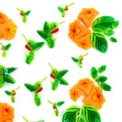 Millefiori COE96 Hummingbird Mix verpakt per 50 Gram