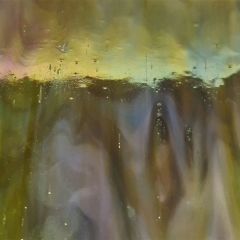 Mississippi River Glass Yellow/Violet/White opalicent 7015 S