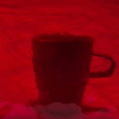 Mississippi River Glass transparent red 1010 C (±30x30cm)