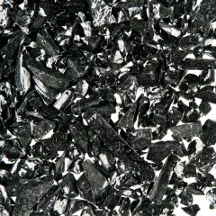 Oceanside frit 568 coarse opaque aventurine black 240g
