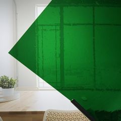 Mondgeblazen glas Kelly Green F50 (±30x30cm)