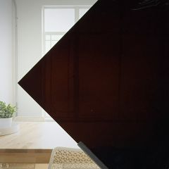 Mondgeblazen glas Bruin F78 (±30x30cm)