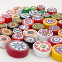 Millefiori mix opak 10-12mm 100 gram