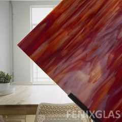 Mississippi River Glass opaque Red White 1008 S