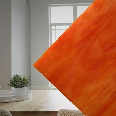 Mississippi River Glass Orange/Red opalicent 2003 M