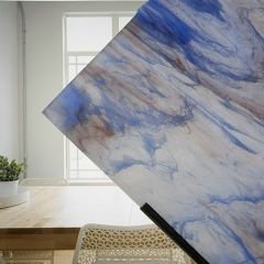 Mississippi River Glass Blue/Brown/White opalicent 5007 S