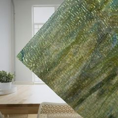 Mississippi River Glass opal green yellow blue ripple 7086 R