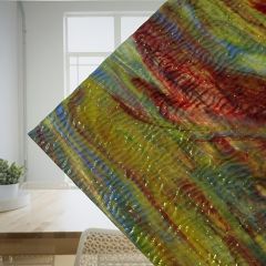 Mississippi River Glass opal red yellow blue ripple 7089 R