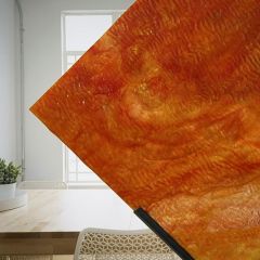 Mississippi River Glass opal red yellow ripple 7094 R