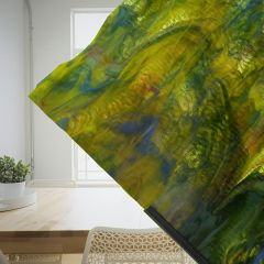 Mississippi River Glass opal yellow blue green ripple iriserend 7100 IR