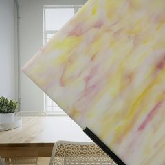 Mississippi River Glass opaque Pink White Yellow 8001 S