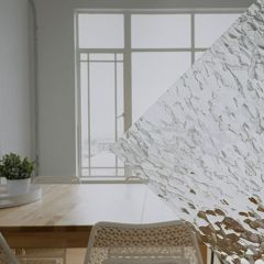 100 Hammered  glas