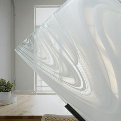 Oceanside Clear/White Baroque 308BR NON fusible (30x30)