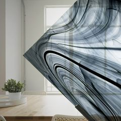 Oceanside Black/Clear Baroque 400BR NON fusible (30x30)