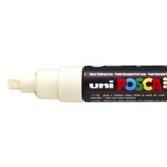 Paintmarker Uni POSCA PC8K Ivoor brede punt 8mm schuin