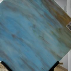 Mississippi River glass Amber/Pink/Blue opalicent 8015 S (±30x30cm)
