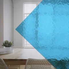 W158M blauw glas glasinlood